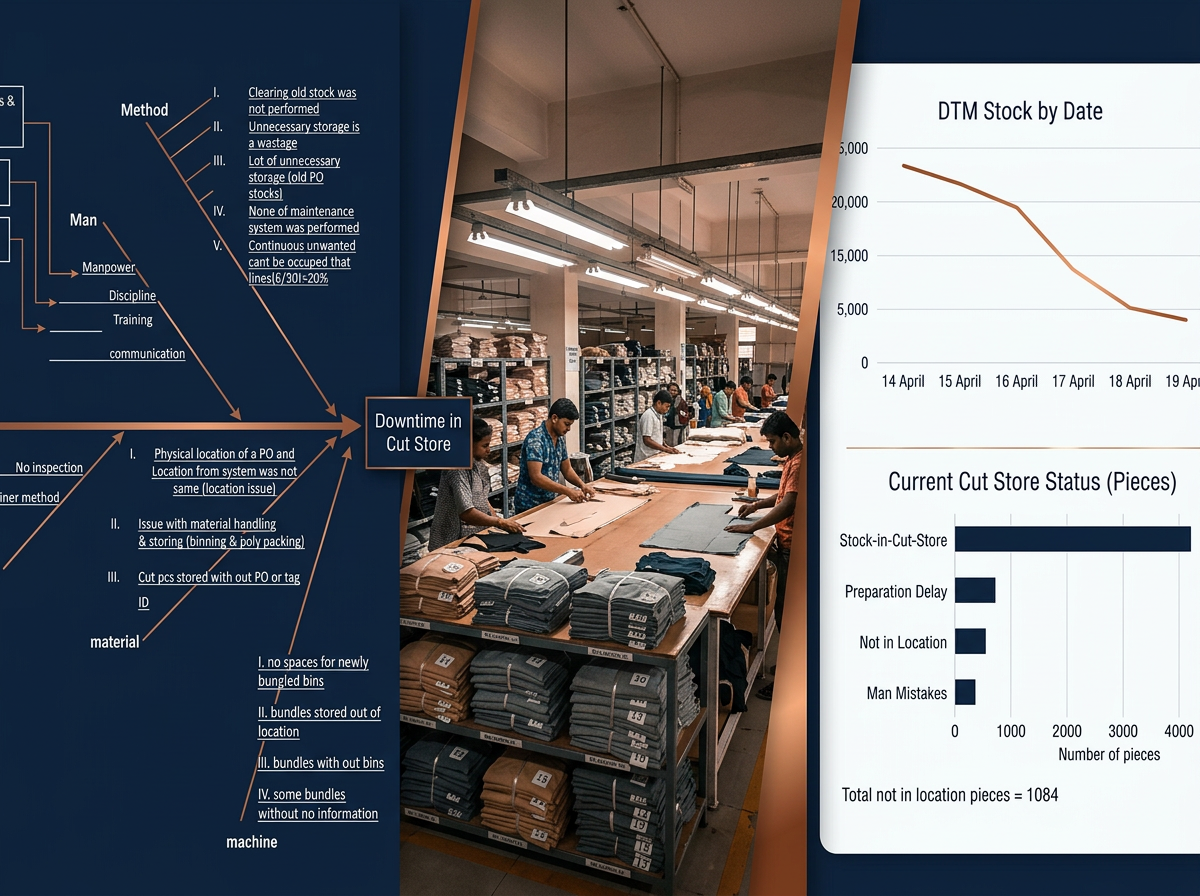 Reducing Material Wastage in Cut Store and Issuing Section – Internship Project (Calzedonia Group – Omega Line Vavuniya Apparels Ltd.)